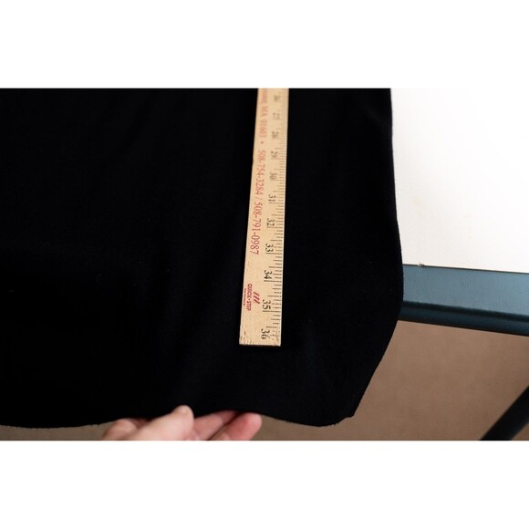 Vintage Around Town black short sleeve dress mock neck 10 short midi - Picture 5 of 5